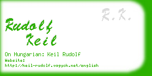 rudolf keil business card